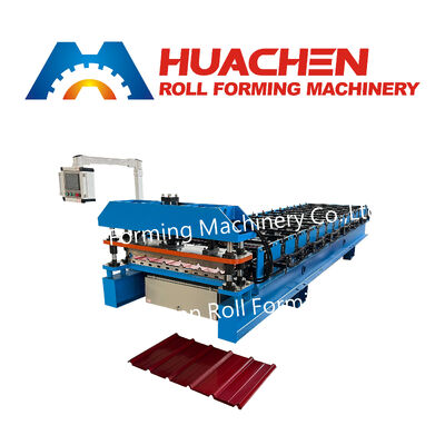 Trapezoid Roofing Tile Roll Forming Machine Standing Seam Roof Rolling