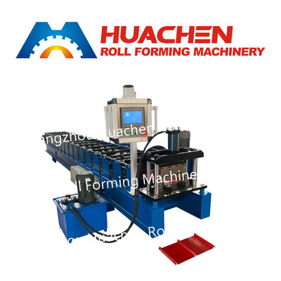 A tile-making machine / roof panel forming machine that uses metal coil rolling process