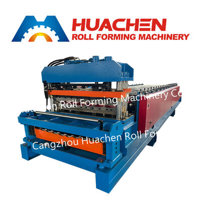 Wave-shaped colored tile roof panel forming machine / Double-layer tile manufacturing machine