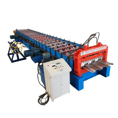 Metal Plc Control Floor Deck Roll Forming Machine