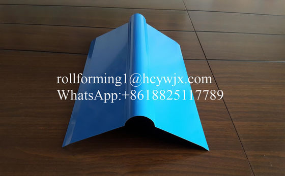 High Precision Roof Ridge Cap Roll Forming Machine With 3 Ton Decoiler