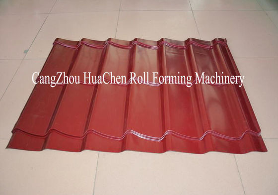 Solid Steel Shaft Metrocopo Double Layer Roll Forming Machine 1250mm For Roof Tile