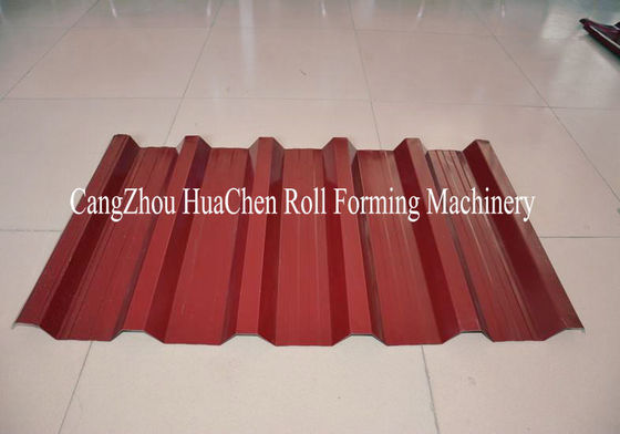 Solid Steel Shaft Metrocopo Double Layer Roll Forming Machine 1250mm For Roof Tile