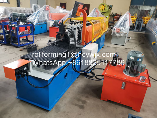 8KW 45m/Min Plc Omega Roll Forming Machine With Hydraulic Cutting