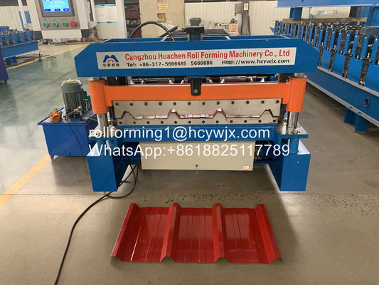Cold 8kw 8M Roofing Sheet Roll Forming Machine