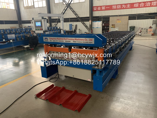 Cold 8kw 8M Roofing Sheet Roll Forming Machine