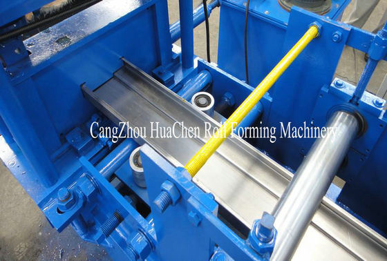 Galvanized Steel Door Frame Roll Forming Machine 1.2mm With Punch Lock Holes