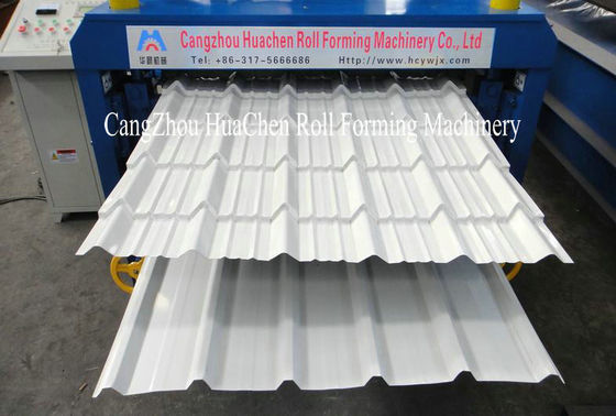 High Grade 45# Shaft Double Layer Roll Forming Machine For Roof Panel