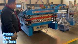 Colored Steel Roofing Sheet Roll Forming Machine with 15-20m/min Speed, 45# Steel Quenching and Plat