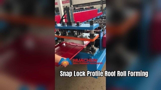 Snap Lock Profile Roof Roll Forming Machine